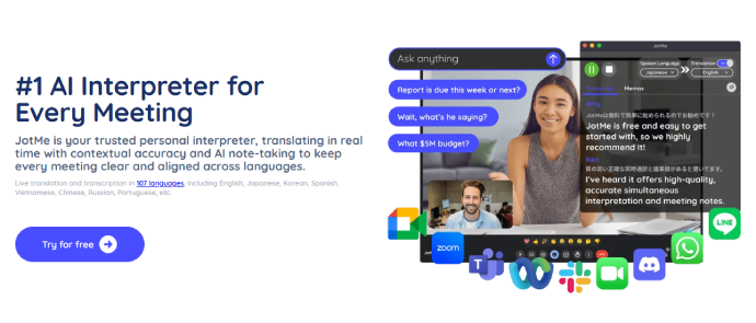 Jotme live translator