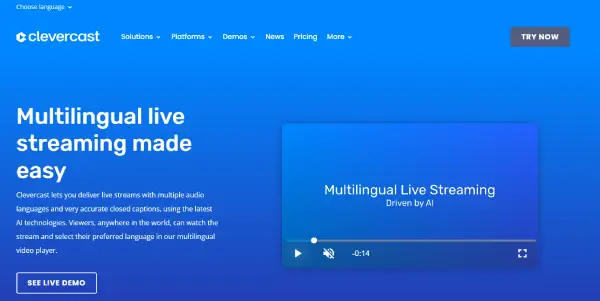 Clevercast Homepage