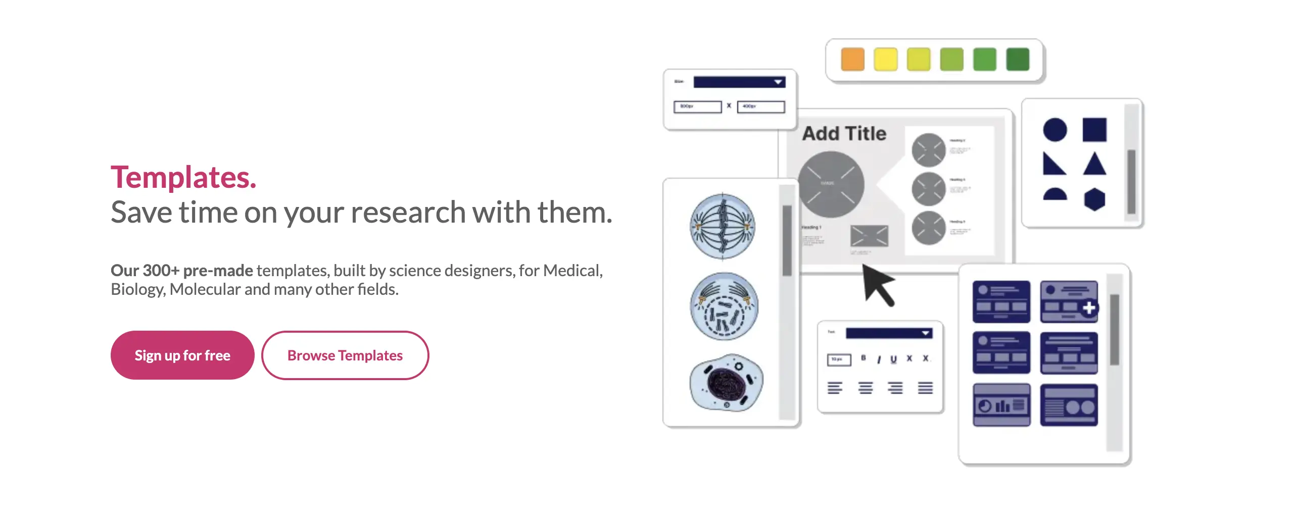 The homepage of Mind the Graph.