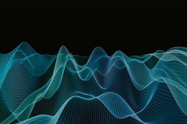 Video dubbing sound waves.