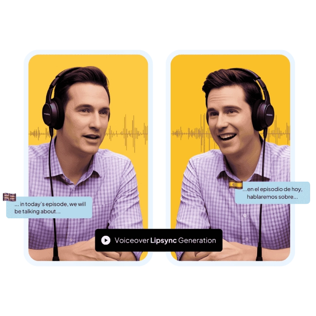 AI lip sync demonstration.