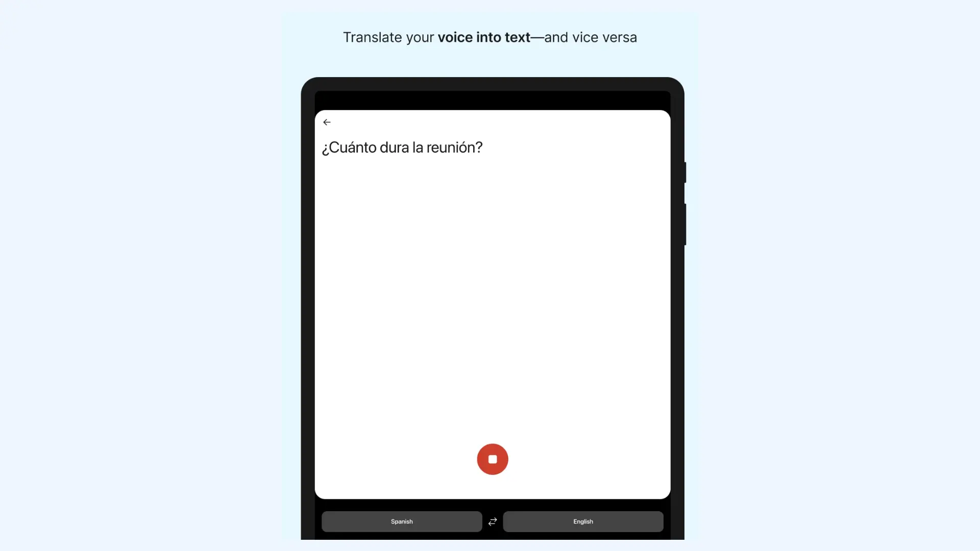 DeepL Translate's mobile app interface for Android.