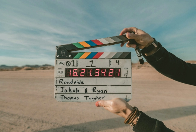 A film shoot about to start.