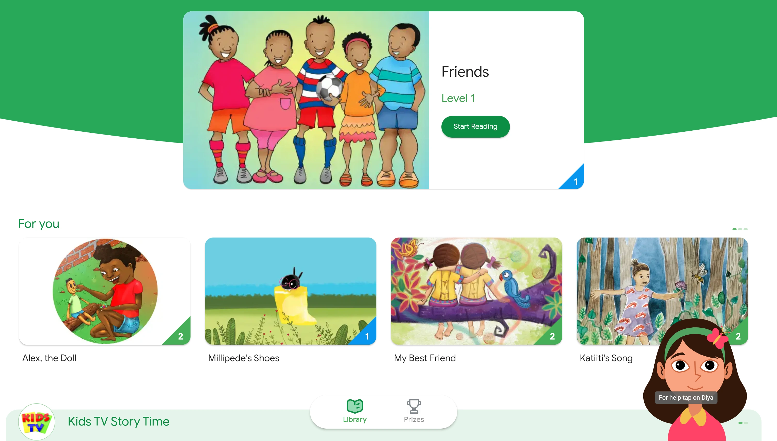 Google Read Along free read aloud books for kids learning to read in first grade