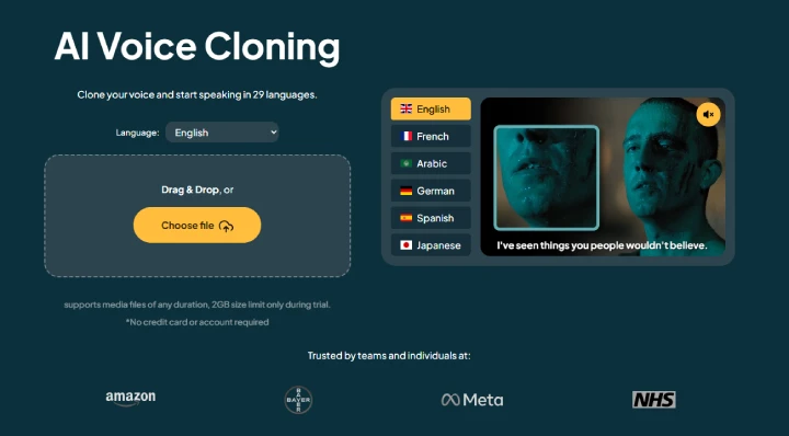 AI voice cloning.