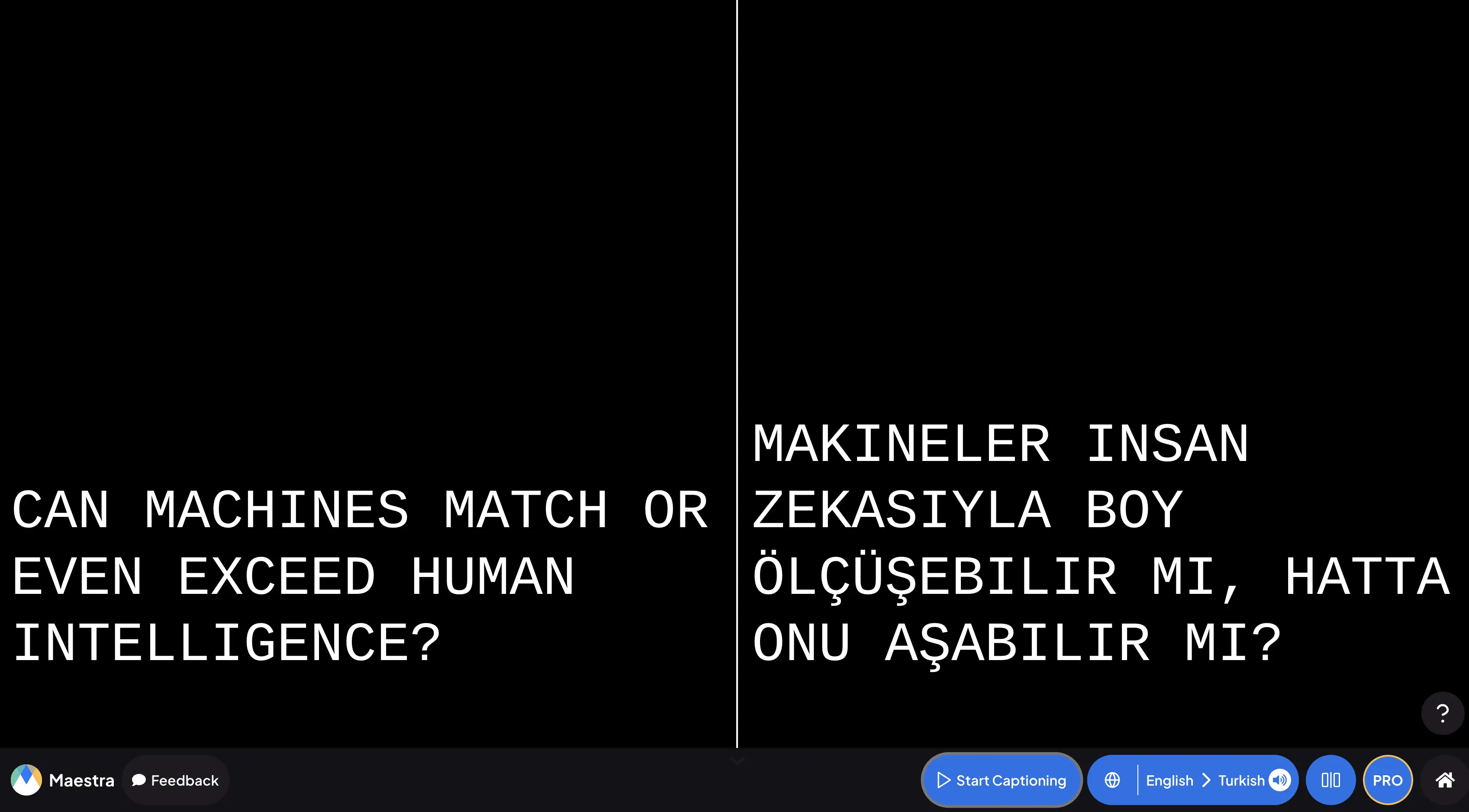 How to translate speech in real time with Maestra's live translation app.