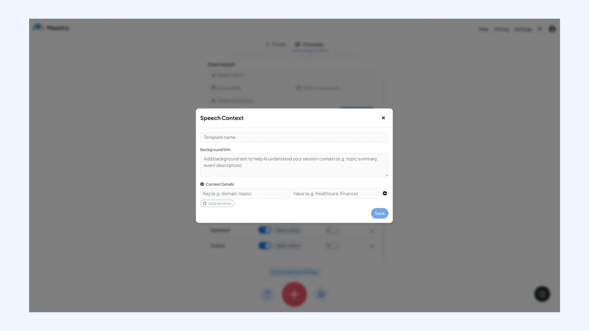 How to add contextual information to Maestra's instant voice translator.