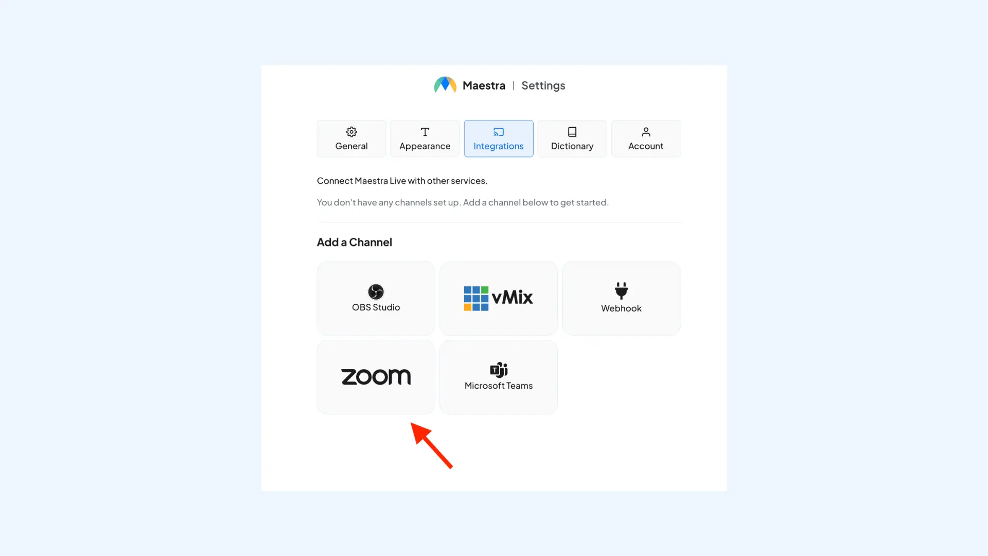 How to integrate Maestra's live speech translator with Zoom.