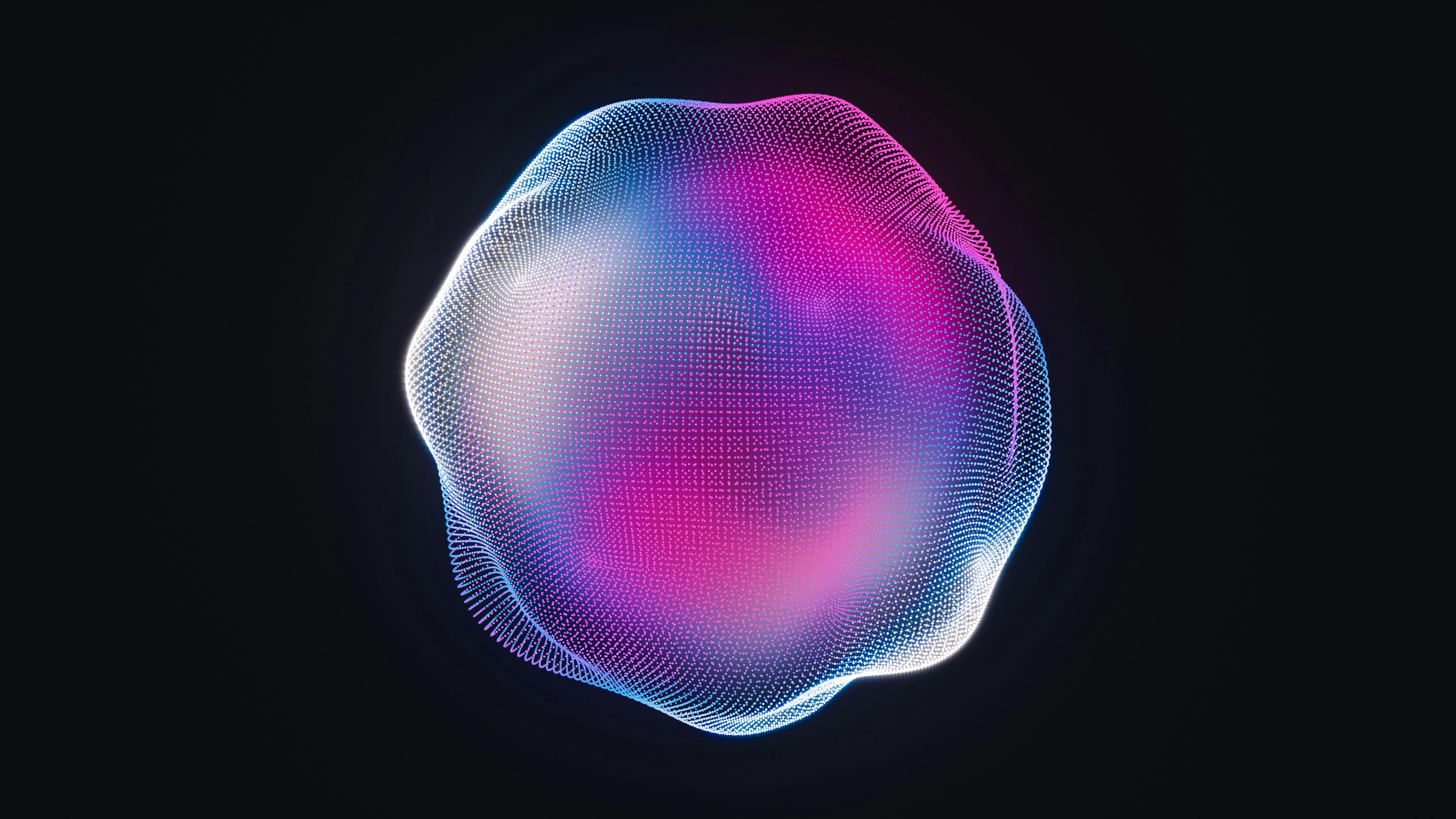 A sound sphere visualization representing neural tts audio synthesis