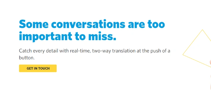 Pocketalk homepage.