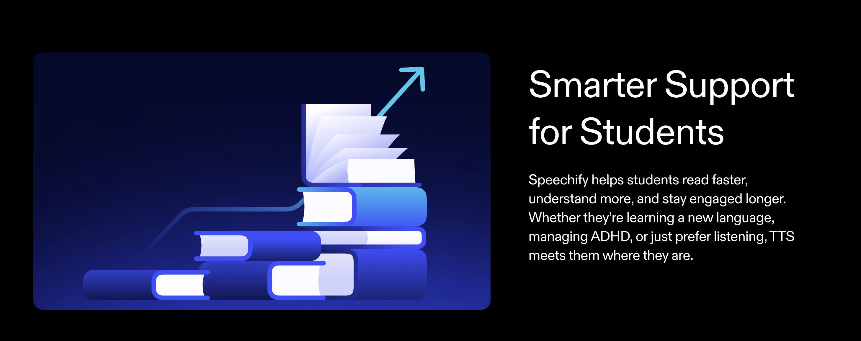 The web page of Speechify for Education.