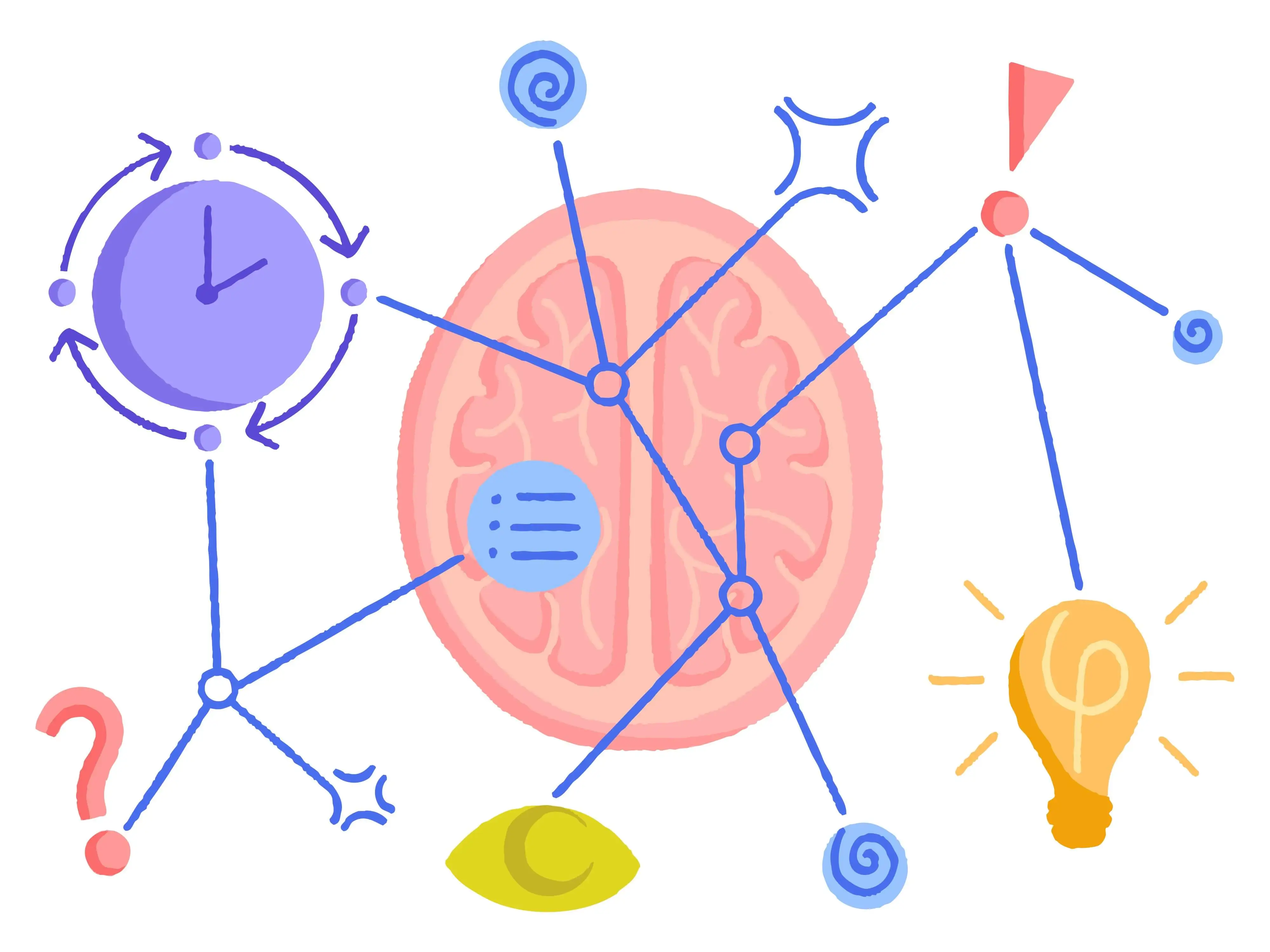 An abstract illustration of a neurodivergent human brain.