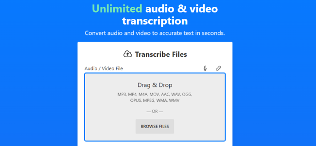 TurboScribe audio transcription tool