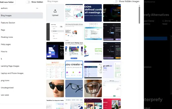 The homepage of Visme.