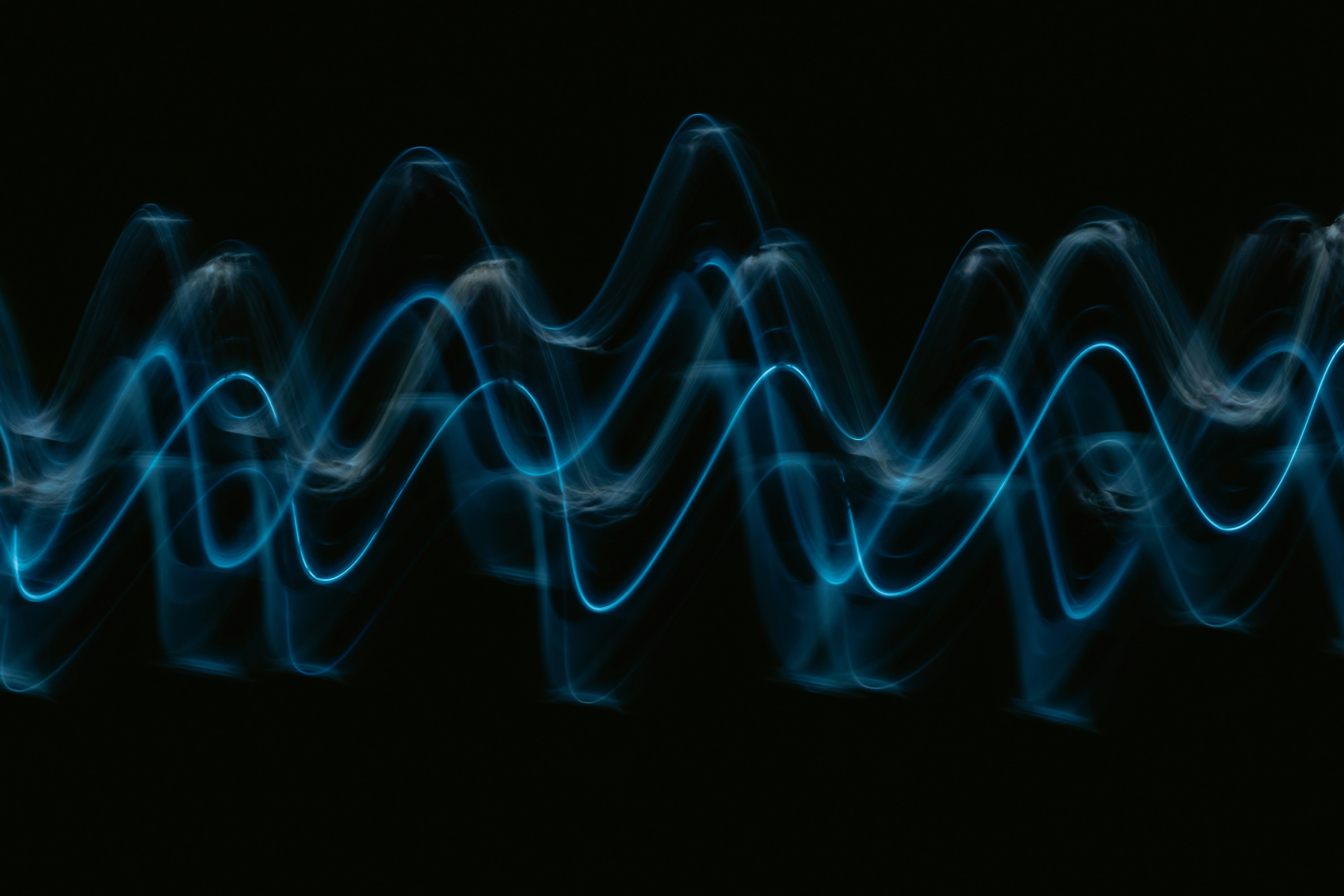An audio waveform representing neural TTS voice output
