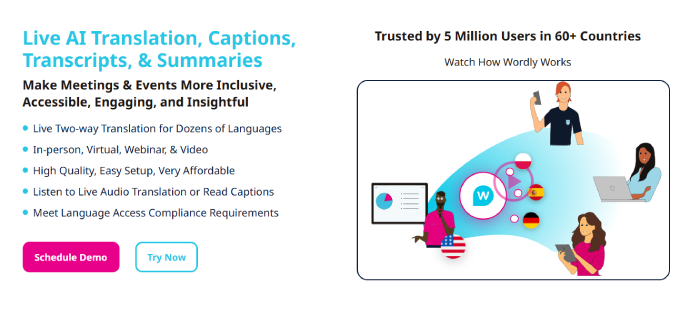Wordly AI real time translator