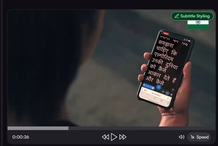 Video player controls