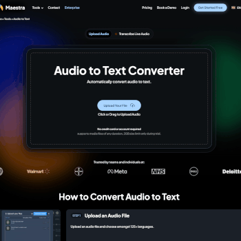Subir un archivo de audio.
