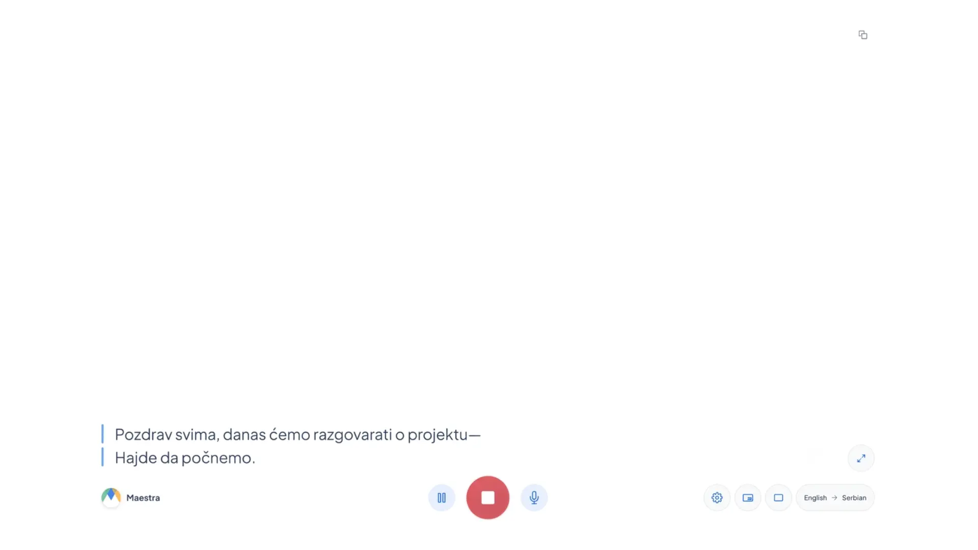 Serbian speech to text showcase