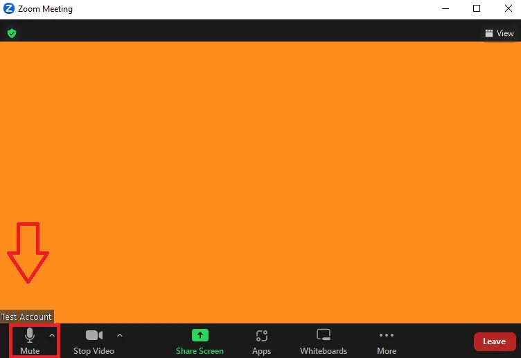 Click the microphone icon to mute yourself on Zoom.