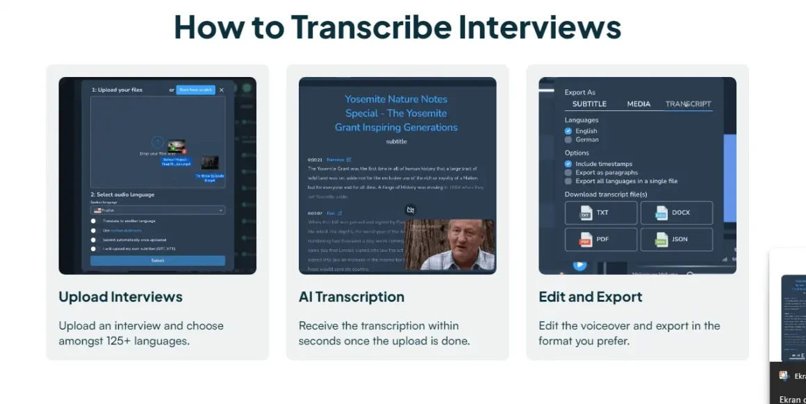 How to transcribe research interviews with Maestra's AI Interview Transcription Software.