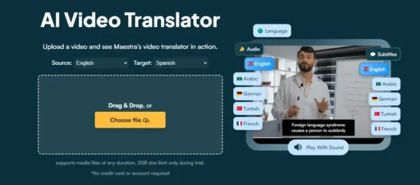 Use an AI video translator to translate YouTube videos.