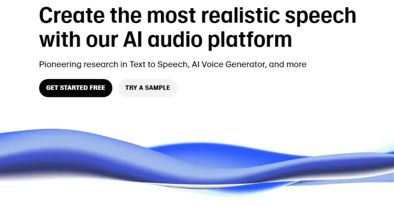 Realistic AI voices with ElevenLabs.