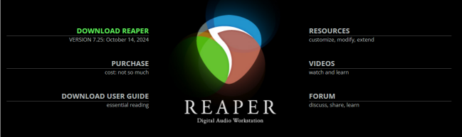 Reaper is a digital audio workstation.