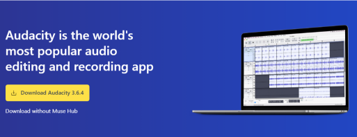 Audacity is a popular audio recording and editing app.