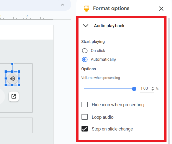 Adjust audio playback settings.