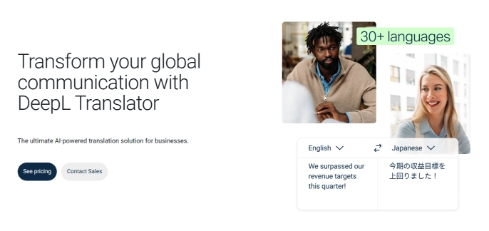 DeepL is an AI-powered translation tool for businesses.