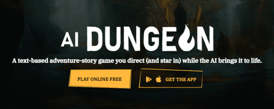 AI Dungeon is a text-based adventure-story game.