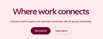 Asana enables you to collaborate and reach your goals.