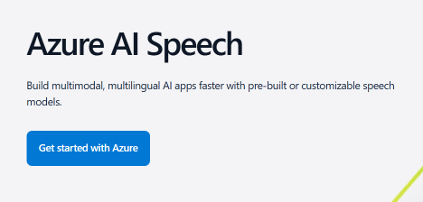 Azure AI Speech enables you to build applications with customizable speech models.