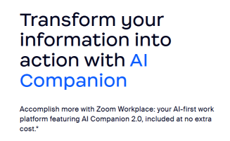 Zoom is a video conferencing tool with advanced features.