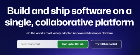 GitHub is an AI-powered developer platform for code collaboration.