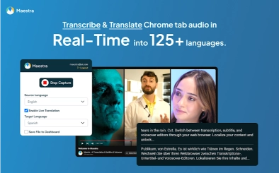 Maestra’s real time translation and transcription tool is one of the best Chrome extensions.