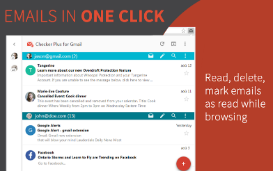 Checker Plus for Gmail enables you to manage your emails without opening the app.