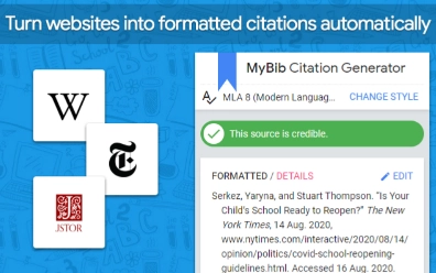 MyBib helps with citations, ensures accuracy, and saves you time.