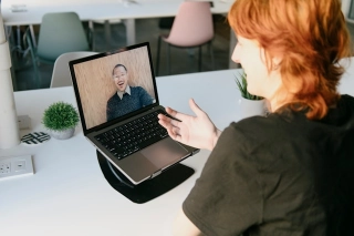 Looking directly at the camera is a crucial part of online meeting etiquette.