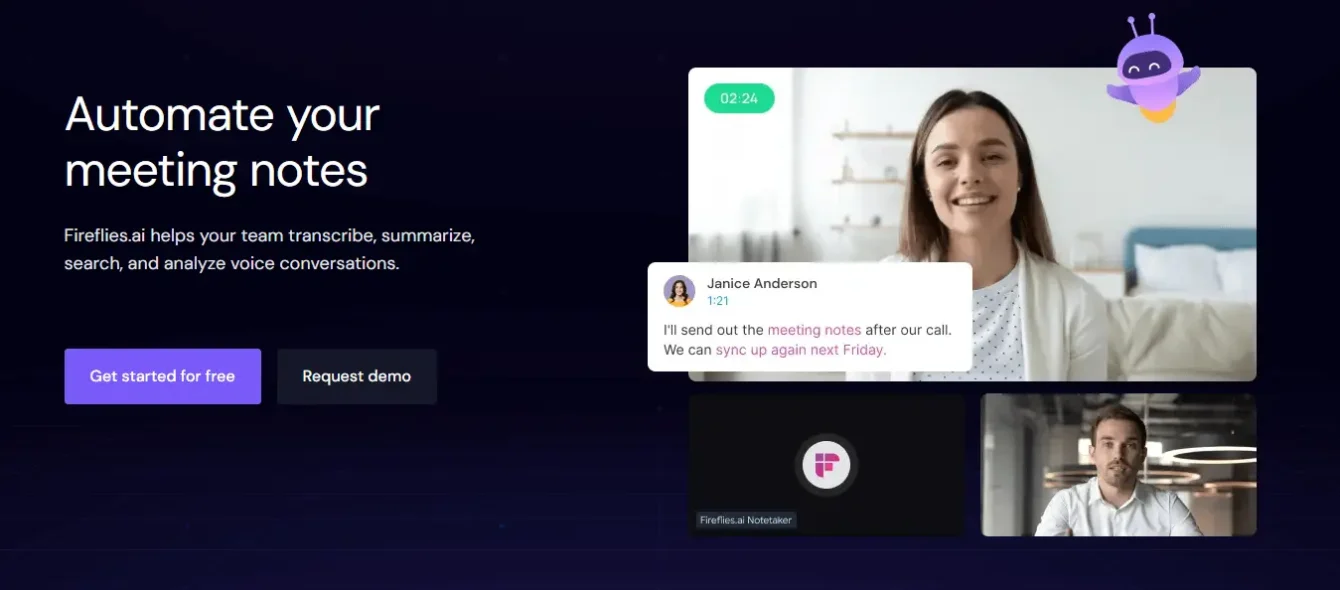 Automate your meeting notes with Fireflies AI.