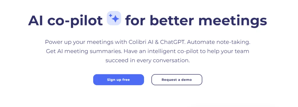 Colibri AI is a meeting co-pilot.