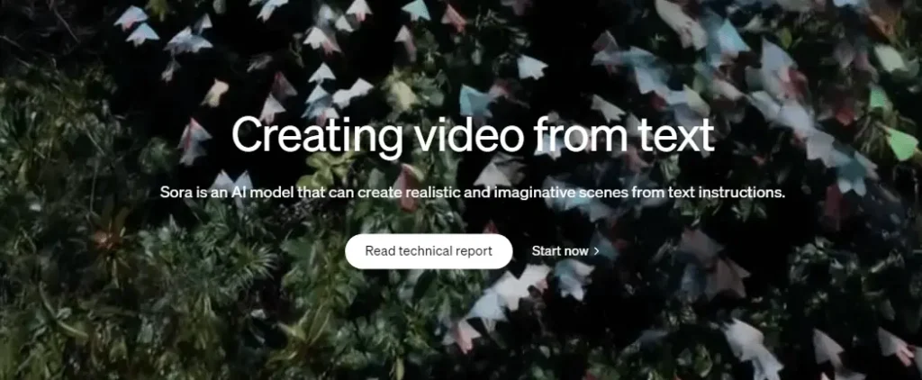 Sora AI is the leading tool when it comes to text to video conversion.