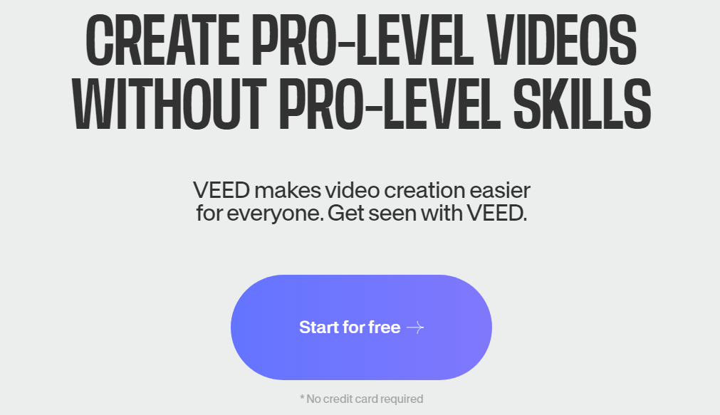 Veed.io is mostly used for video editing.