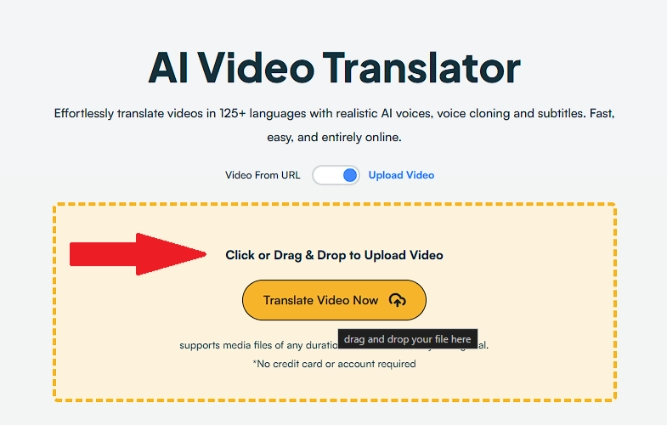 Upload the file to Maestra as the first step of how to translate a video to English.