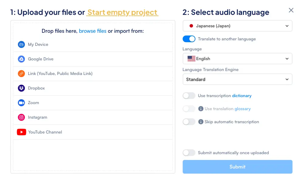 How to upload a Zoom recording to Maestra's AI video translator for Zoom translation