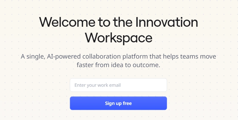 Homepage of Miro, a virtual collaboration tool for remote teams.