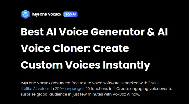 Generate AI voices with VoxBox, a Murf AI alternative with free & paid plans.