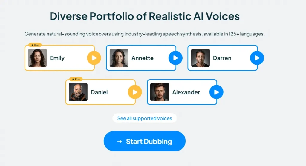 Maestra AI is one of the best platforms in the AI dubbing industry, making it one of the best Murf AI alternatives.