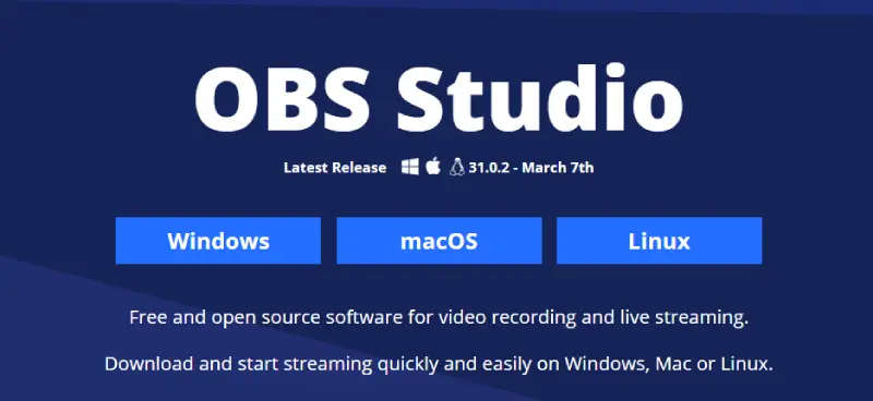 OBS studio is one of the most popular streaming software.